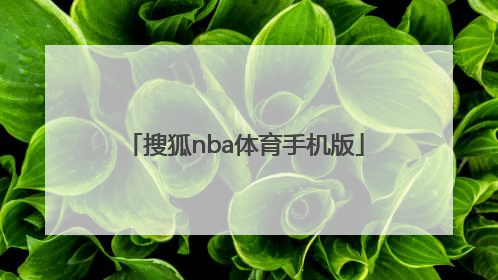 「搜狐nba体育手机版」nba体育搜狐手机搜狐